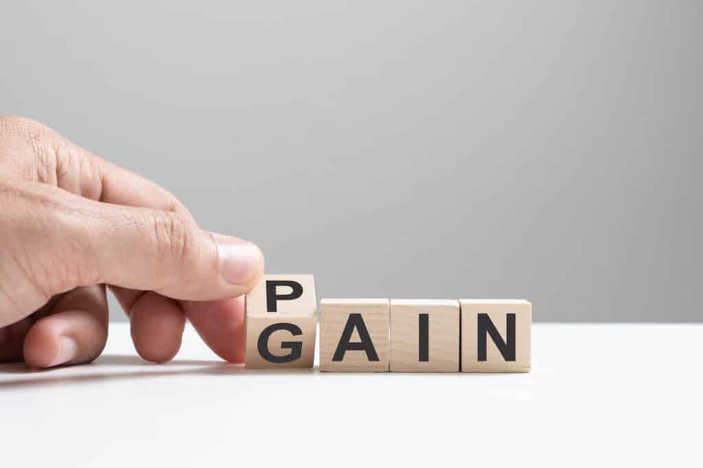 El concepto de "no pain no gain" (sin dolor no hay ganancia)